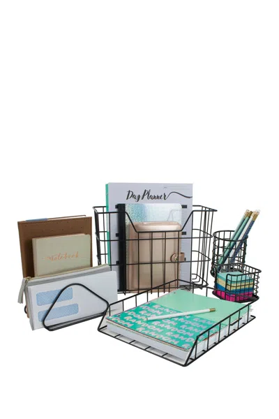 Sorbus Black Desk Organizer 5-piece Set
