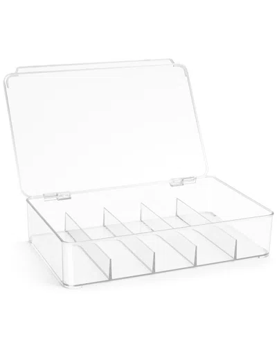 Sorbus Cable Organizer Storage Boxes With Lid In Transparent