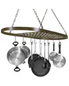Sorbus Ceiling Mounted Pot Rack In Black