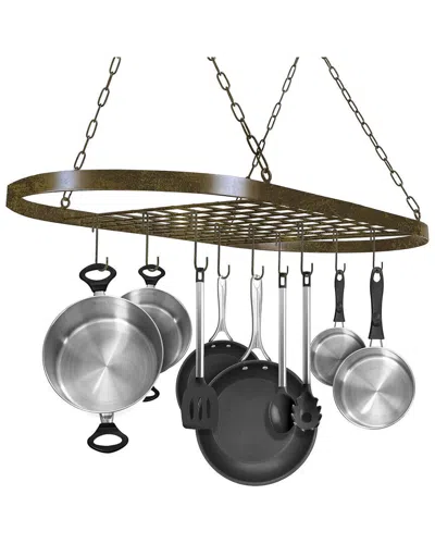 Sorbus Ceiling Mounted Pot Rack In Black