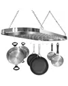 Sorbus Ceiling Mounted Pot Rack In Black