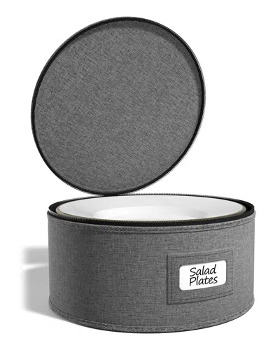 Sorbus China Dinnerware Organizer With Felt Protectors In Grey
