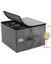 Sorbus China Storage Dinnerware Organizer In Gray