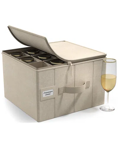 Sorbus China Storage Dinnerware Organizer In Neutral