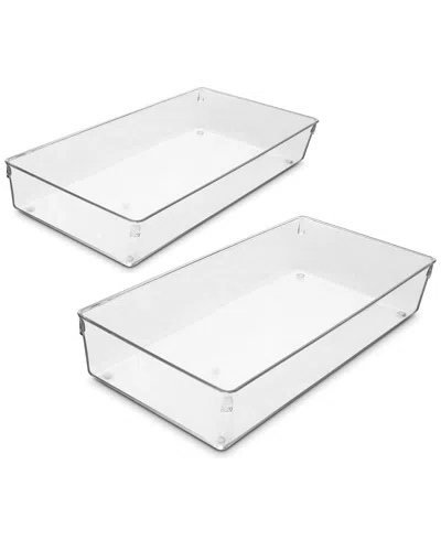 Sorbus Clear Drawer Organizer 2pc Set In Multi