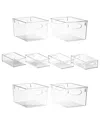 Sorbus Clear Organizer Bins (set Of 10)