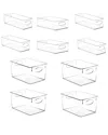 Sorbus Clear Organizer Bins (set Of 10)
