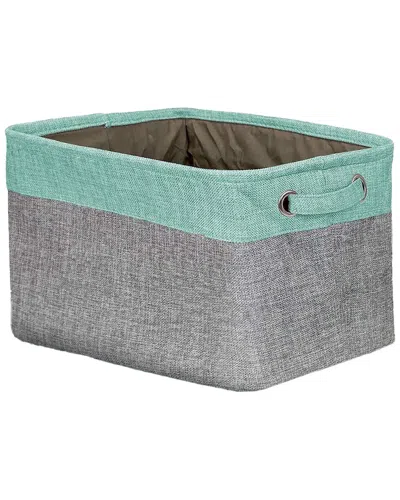 Sorbus Collapsible Fabric Basket With Handles In Gray