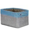 Sorbus Collapsible Fabric Basket With Handles In Gray