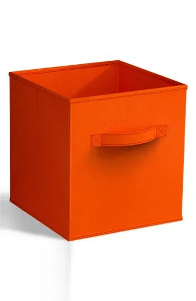 Sorbus Collapsible Storage Cube In Orange