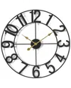 Sorbus Decorative 16in Numeral Wall Clock In Black
