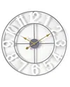 Sorbus Decorative 16in Numeral Wall Clock In Gray