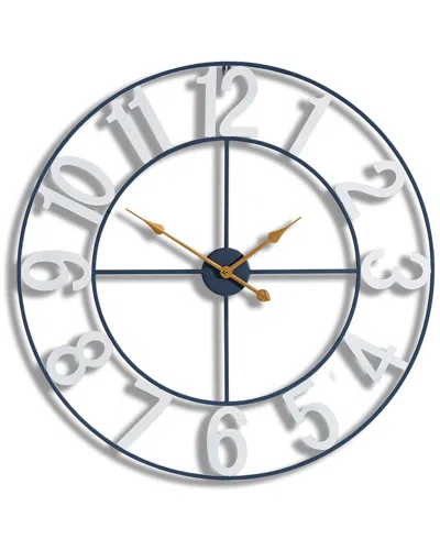 Sorbus Decorative 32in Numeral Wall Clock In White