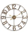 Sorbus Decorative 32in Numeral Wall Clock In Brown