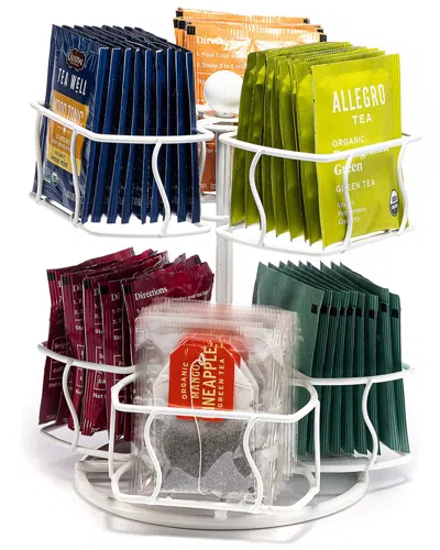 Sorbus Tea Bag White Spinning Carousel Organizer