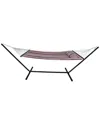 Sorbus Double Hammock With Stand In Mocha