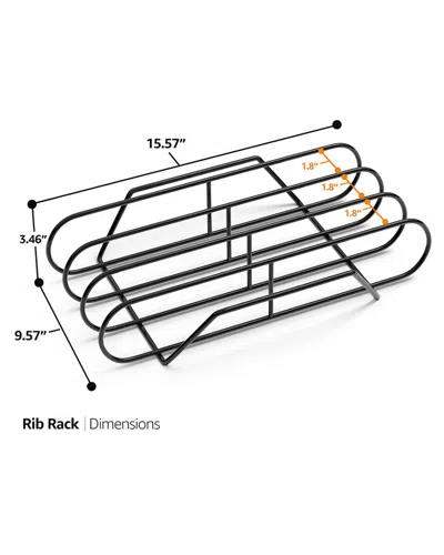 Sorbus Extra Large Non-stick Grilling Rack In Black