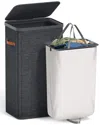 Sorbus Fabric Laundry Hamper In Black
