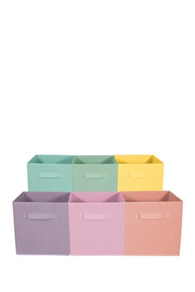 Sorbus Foldable Storage Cube Basket Bin In Light Pastels