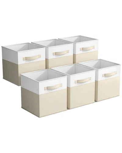 Sorbus Foldable Storage Cube Bins In Neutral