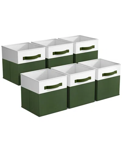 Sorbus Foldable Storage Cube Bins In Green