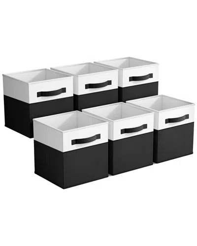 Sorbus Foldable Storage Cube Bins In Black