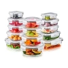 Sorbus Glass Food Storage Containers With Lids - 28-pc. Food Container In Transparent