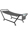 Sorbus Hammock Bed With Stand In Gray