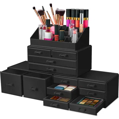 Sorbus Large 12-drawer Makeup Organizer Case In Black