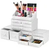 Sorbus Large 12-drawer Makeup Organizer Case In White