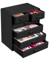 Sorbus Large 6 Drawer Makeup Case In Black