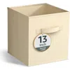 Sorbus Large Collapsible Storage Cube In Beige