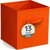 Sorbus Large Collapsible Storage Cube In Orange