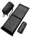 Sorbus Large Sivan Acupressure Mat And Pillow Set In Black