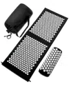 Sorbus Large Sivan Acupressure Mat And Pillow Set In Black