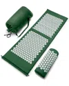 Sorbus Large Sivan Acupressure Mat And Pillow Set In Green
