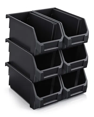 SORBUS SORBUS LARGE STACKABLE GARAGE STORAGE BINS - SET OF 6
