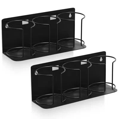 Sorbus Magnetic Stanley Cup Holder For 3 Cups – Versatile Water Bottle Organizer For Fridge, Oven, Or Wall  In Black