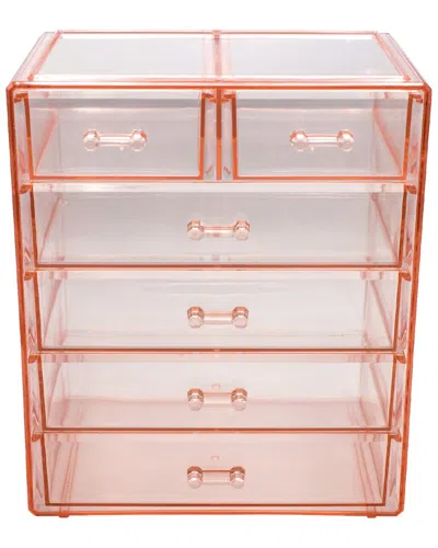 Sorbus Makeup And Jewelry Storage Case Display In Nocolor
