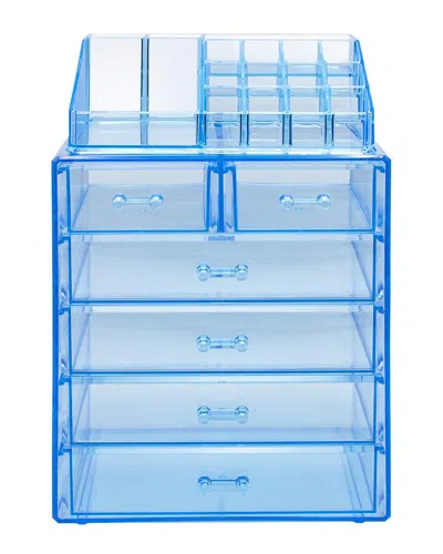 Sorbus Makeup Storage Case In Blue