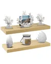 Sorbus Maple Wood Floating Wall Shelf