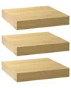 Sorbus Maple Wood Square Mounted Display Ledge