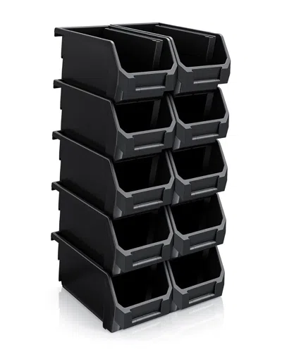SORBUS SORBUS MEDIUM STACKABLE GARAGE STORAGE BINS - SET OF 10