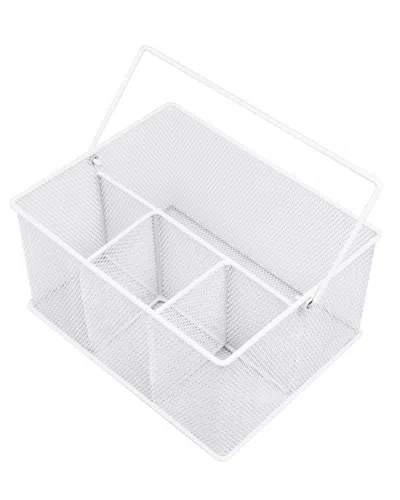 Sorbus Mesh Utensil & Napkin Holder In Nocolor