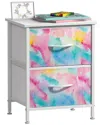 Sorbus Nightstand With 2 Drawers In Multi