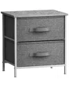 Sorbus 2-drawer Chest Dresser In Grey