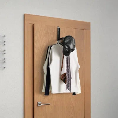Sorbus Over Door Hanger, Foldable, Heavy-duty And Space Saving Over Door Organizer Drying Rack, No Tool Ass In Gray