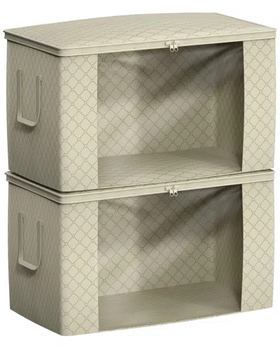 Sorbus Pack Of 2 Foldable Storage Bag Organizers