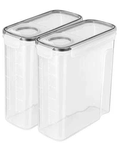 Sorbus Pack Of 2 Food Dispenser Containers In Clear