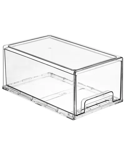 Sorbus Pack Of 2 Large Clear Stackable Pull-out Drawers